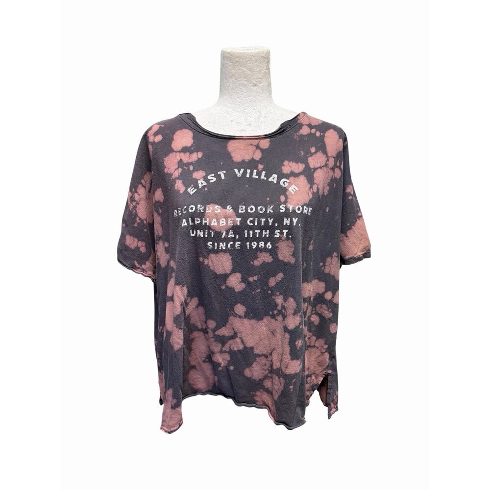 Anthropologie East Village New York Tee T Shirt Tie Dye Plus Size 1X